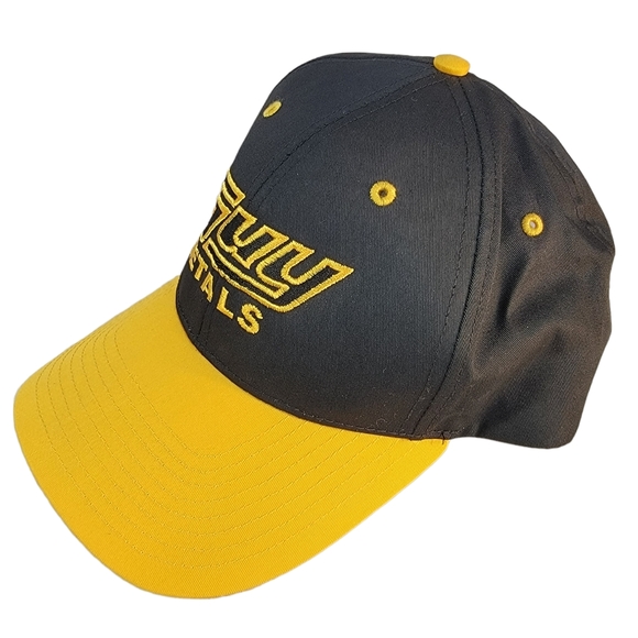 Guy Metals Iowa Hawkeyes Black/Gold Vintage Baseball Cap Hat Men's Large - Picture 4 of 13